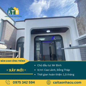 450tr - Xây mới nhà cấp 4 - Cao Lãnh - Đồng Tháp - anh Bình